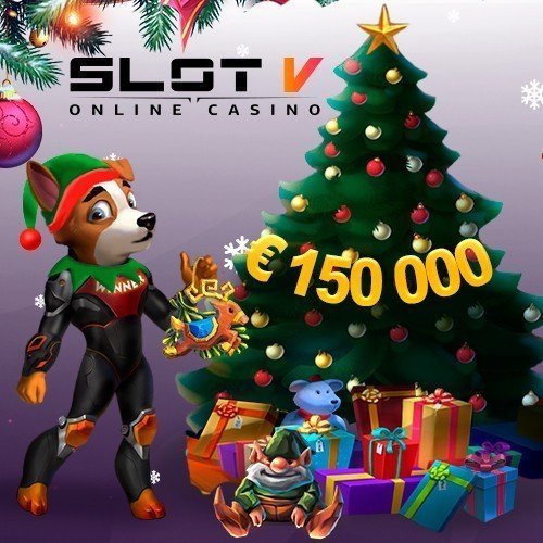 Акция «Новогоднее настроение» в казино SlotV casino